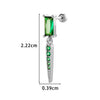 Jewelry Geometric Zircon Stainless Steel Flower Electroplated Women's Ear Stud