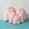 Jewelry Gift Bag Jewelry Packaging Bag Pink Velvet Cloth Drawstring Pocket Waist