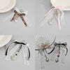 Jewelry Girl's Bow Ribbon Bag Accessories Alloy Love Pendant Pin Handmade With Beads And Love Water Drops Bells Pattern