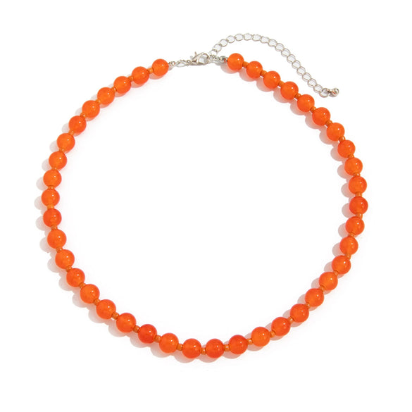 Jewelry Glass Beads And Rice Beads Geometric Handmade Women's Clavicle Chain