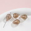 Jewelry Glass Glazed Irregular Water Drop Stripe Diy Handmade Beads Necklace Earrings