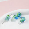 Jewelry Glass Glazed Irregular Water Drop Stripe Diy Handmade Beads Necklace Earrings