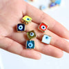 Jewelry Glass Glazed Square Electroplating Loose Beads Necklace Bracelet