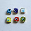 Jewelry Glass Glazed Square Electroplating Loose Beads Necklace Bracelet