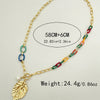 Jewelry Gold Plated Acrylic Stitching Leaf Bone Chain Necklace And Bracelet Electroplating