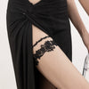 Jewelry Gothic Dark Style Cloth Thorns Rose Elastic Thigh Chain Leg Ring For Women