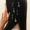 Jewelry Hair Accessories Alloy Crystal Turquoise Agate Mushroom Butterfly Design Electroplated