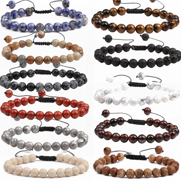 Jewelry Handmade Beaded Woven Bracelet Agate Geometric Unisex