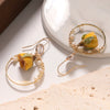 Jewelry Handmade Natural Pearl Flower Earrings Bohemian Style