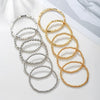 Jewelry Handmade Round And Square Bead Bracelet Geometric Style For Women