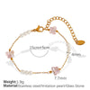 Jewelry Handmade 316L Stainless Steel Pearl Chain With Animals Pattern Electroplated For Women