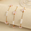Jewelry Handmade 316L Stainless Steel Pearl Chain With Animals Pattern Electroplated For Women