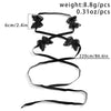 Jewelry Handmade Women's Lolita Elastic Bracelet With Black Butterfly And Flower Design