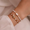 Jewelry Handwoven Rice Beads And Natural Shells Women's Bracelet Twopiece Set