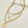 Jewelry Heart Pendant Necklace Stainless Steel Electroplating For Women