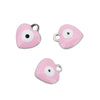 Jewelry Heartshaped Pendant Stainless Steel Blue Eyes Dripping Oil Accessories