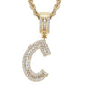 Jewelry Hip Hop Pendant Copper Micropaved Zircon Letters Numbers Text Necklace