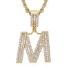 Jewelry Hip Hop Pendant Copper Micropaved Zircon Letters Numbers Text Necklace