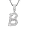 Jewelry Hip Hop Pendant Copper Micropaved Zircon Letters Numbers Text Necklace