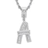 Jewelry Hip Hop Pendant Copper Micropaved Zircon Letters Numbers Text Necklace