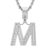 Jewelry Hip Hop Pendant Copper Micropaved Zircon Letters Numbers Text Necklace