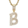 Jewelry Hip Hop Pendant Copper Micropaved Zircon Letters Numbers Text Necklace