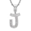 Jewelry Hip Hop Pendant Copper Micropaved Zircon Letters Numbers Text Necklace