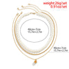 Jewelry Hip Hop Retro Geometric Multi Layer Pearl Alloy Necklace With Dice Pendant And Electroplating For Men