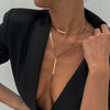 Jewelry Hip Hop Snake Bone Chain Geometric Pattern Copper Electroplating Necklace