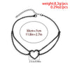 Jewelry Hip Hop Style Alloy Heart Shaped Cross Chain Necklace For Women With Electroplating Treatment