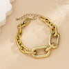 Jewelry Hip Hop Style Geometric Cross Buckle Chain Necklace With Electroplating