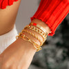 Jewelry Hiphop Punk Alloy Diamondencrusted Cuban Buckle Chain Bracelet Set With Geometric Pattern