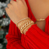 Jewelry Hiphop Punk Alloy Diamondencrusted Cuban Buckle Chain Bracelet Set With Geometric Pattern