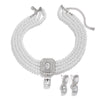 Jewelry Imitation Pearl Alloy Geometric Light Luxury Multilayer Clavicle Chain Electroplated
