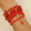 Jewelry Imitation Pearl Alloy Geometric Round Bead Stitching Electroplating Bracelet For Women