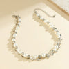 Jewelry Imitation Pearl Alloy Star Beaded Necklace With Electroplating