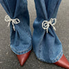 Jewelry Imitation Pearl Bow Anklets Simple Style