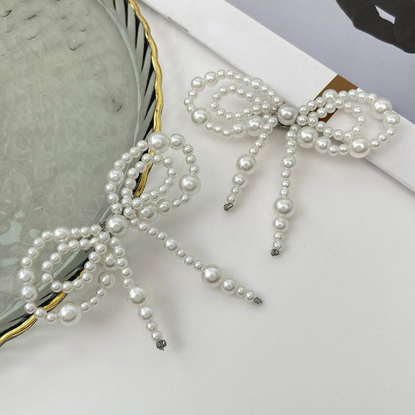 Jewelry Imitation Pearl Bow Anklets Simple Style
