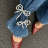 Jewelry Imitation Pearl Bow Anklets Simple Style
