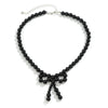 Jewelry Imitation Pearl Bow Handmade Beaded Knotted Necklace For Women