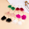 Jewelry Imitation Pearl Feather Tassel Handmade Geometric Earrings For Women