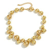 Jewelry Imitation Pearl Geometric Ball Chain Electroplated Women Choker