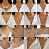 Jewelry Imitation Pearl Geometric Ball Chain Electroplated Women's Necklace