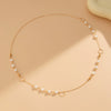Jewelry Imitation Pearl Geometric Ball Chain Long Chain Necklace Electroplated For Women