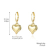 Jewelry Imitation Pearl Geometric Insects Peach Heart Electroplated Pendant Ear Buckle For Women