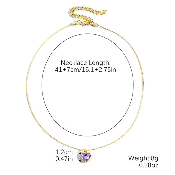 Jewelry Imitation Pearl Heart Pattern Electroplating Valentine's Day Earrings And Necklace