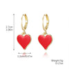 Jewelry Imitation Pearl Heart Pattern Electroplating Valentine's Day Earrings And Necklace