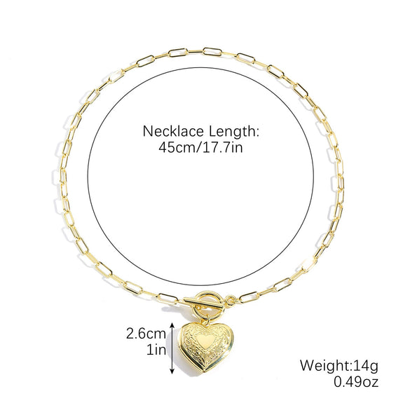 Jewelry Imitation Pearl Heart Pattern Electroplating Valentine's Day Earrings And Necklace