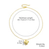 Jewelry Imitation Pearl Heart Pattern Electroplating Valentine's Day Earrings And Necklace