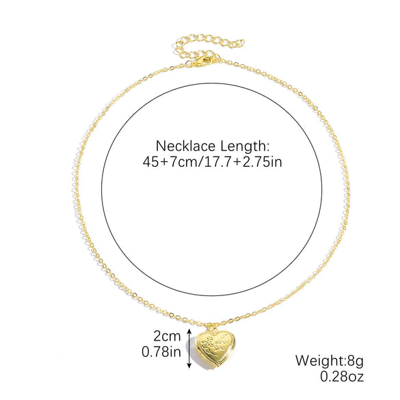 Jewelry Imitation Pearl Heart Pattern Electroplating Valentine's Day Earrings And Necklace
